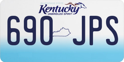 KY license plate 690JPS