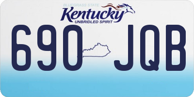 KY license plate 690JQB