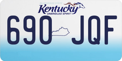 KY license plate 690JQF