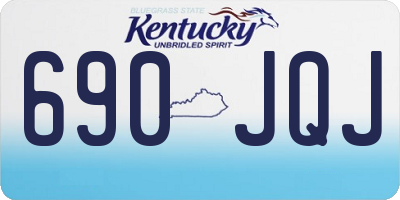 KY license plate 690JQJ