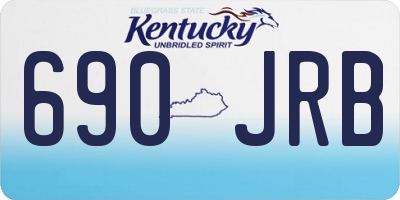 KY license plate 690JRB