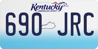 KY license plate 690JRC