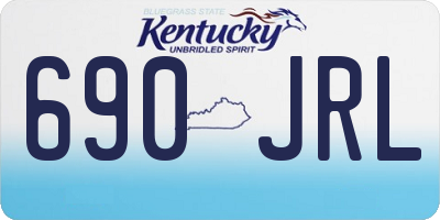 KY license plate 690JRL