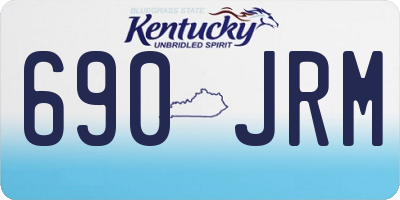 KY license plate 690JRM