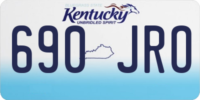 KY license plate 690JRO