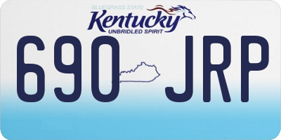 KY license plate 690JRP