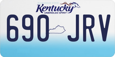 KY license plate 690JRV