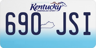 KY license plate 690JSI
