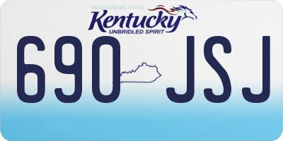 KY license plate 690JSJ