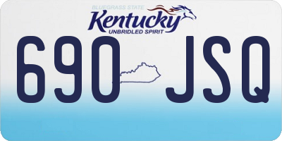 KY license plate 690JSQ