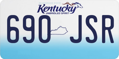 KY license plate 690JSR