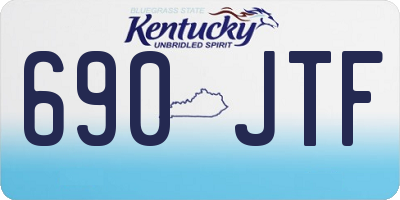 KY license plate 690JTF