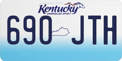KY license plate 690JTH