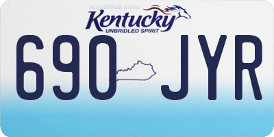KY license plate 690JYR