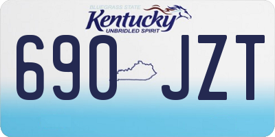 KY license plate 690JZT