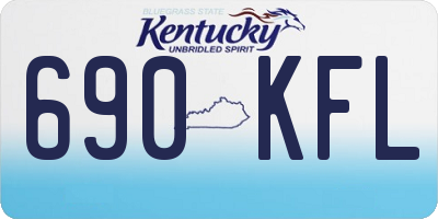KY license plate 690KFL
