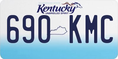 KY license plate 690KMC