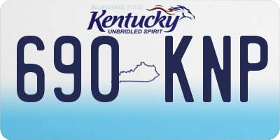 KY license plate 690KNP