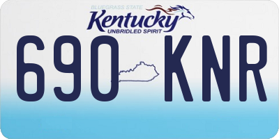 KY license plate 690KNR