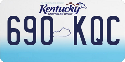 KY license plate 690KQC