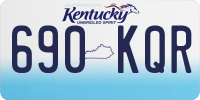KY license plate 690KQR