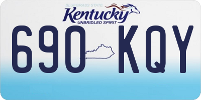 KY license plate 690KQY