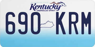 KY license plate 690KRM