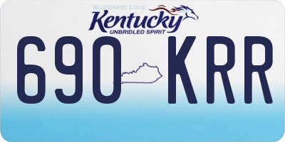 KY license plate 690KRR