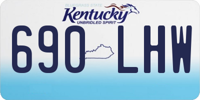 KY license plate 690LHW