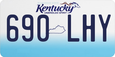 KY license plate 690LHY