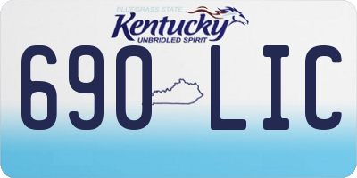 KY license plate 690LIC