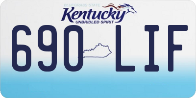 KY license plate 690LIF