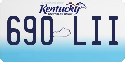 KY license plate 690LII