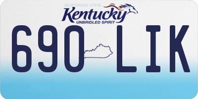 KY license plate 690LIK