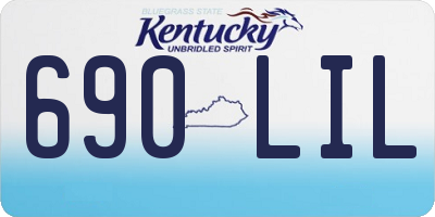 KY license plate 690LIL