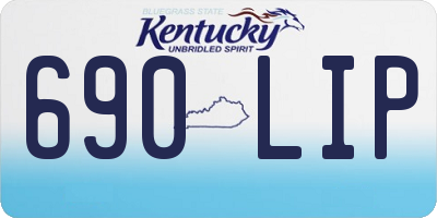 KY license plate 690LIP