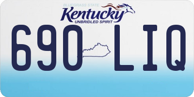 KY license plate 690LIQ