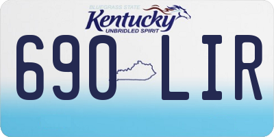 KY license plate 690LIR