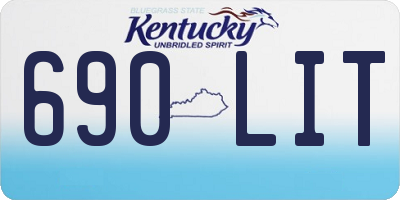 KY license plate 690LIT