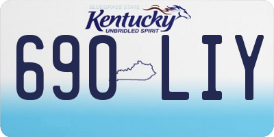 KY license plate 690LIY
