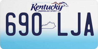 KY license plate 690LJA