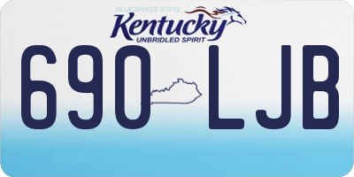 KY license plate 690LJB