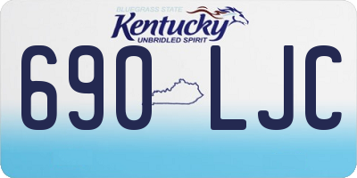 KY license plate 690LJC