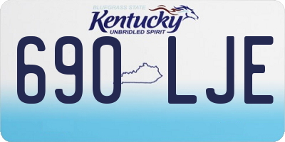 KY license plate 690LJE