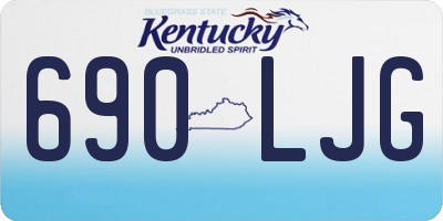 KY license plate 690LJG