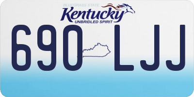 KY license plate 690LJJ