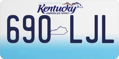 KY license plate 690LJL