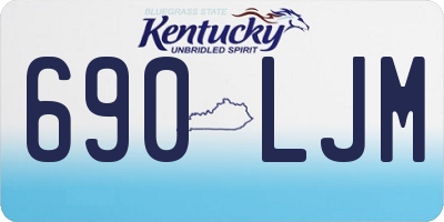 KY license plate 690LJM