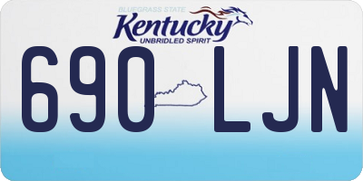 KY license plate 690LJN