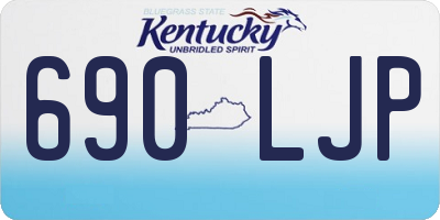 KY license plate 690LJP